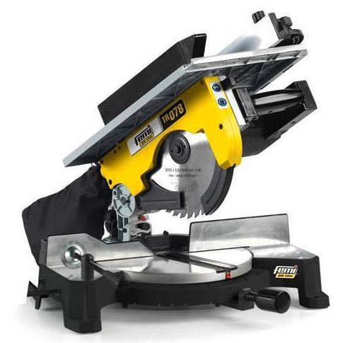 a miter saw is being used to cut wood