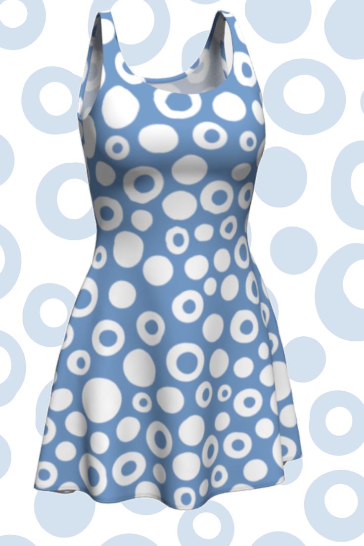 Blue and white cheetah based spotty design on a flared skater style dress Skater Dresses, Drop Ship, Shop Art, Custom T Shirts, Creating A Brand, Fall Dresses, Skater Dress, Branded T Shirts, Art Shop