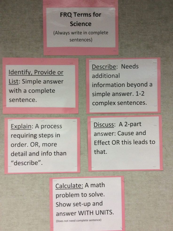 four pieces of paper with words on them and some notes attached to the back of each piece