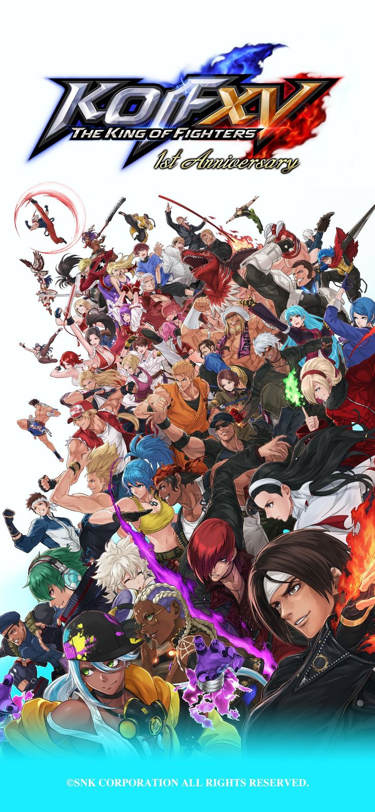 an anime movie poster with many characters