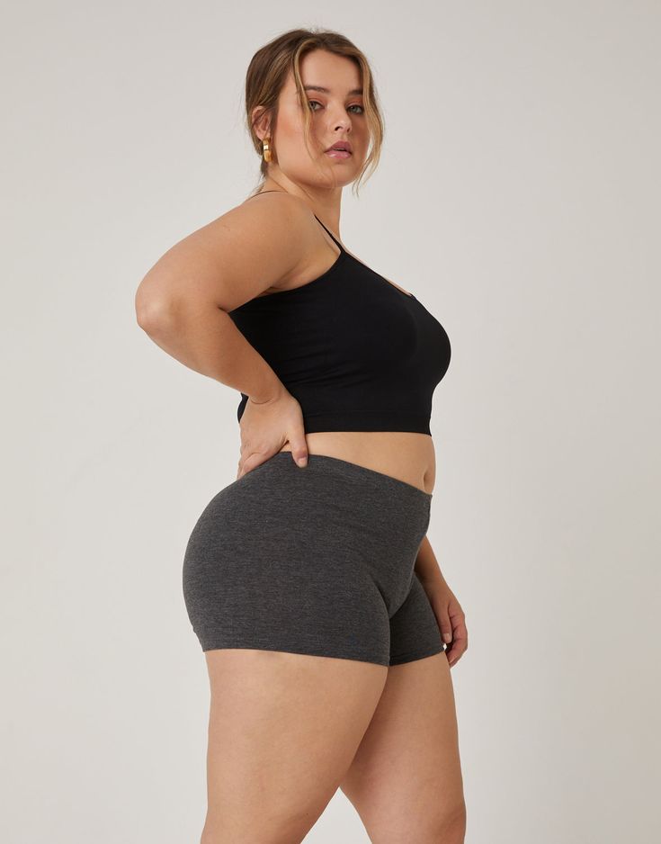 The Curve Barely There Shorts are absolutely essential and make the process of choosing outfits completely stress-free. Featuring a lightweight blend of materials, these shorts are meant to be worn underneath skirts and dresses. Wear these shorts underneath any short dress or skirt, in order to prevent any wardrobe malfunctions. Even better, these shorts are extremely soft and comfortable and can double as lounge and sleepwear. Model in white is 5'9", bust 44", waist 36", hips 50", and is wearin Plus Size Posing, Chose Outfit, Sporty Shorts, Mid Size Fashion, Gorgeous Eyes, Plus Size Dress, Curvy Fashion, Dress Skirt, Short Dresses