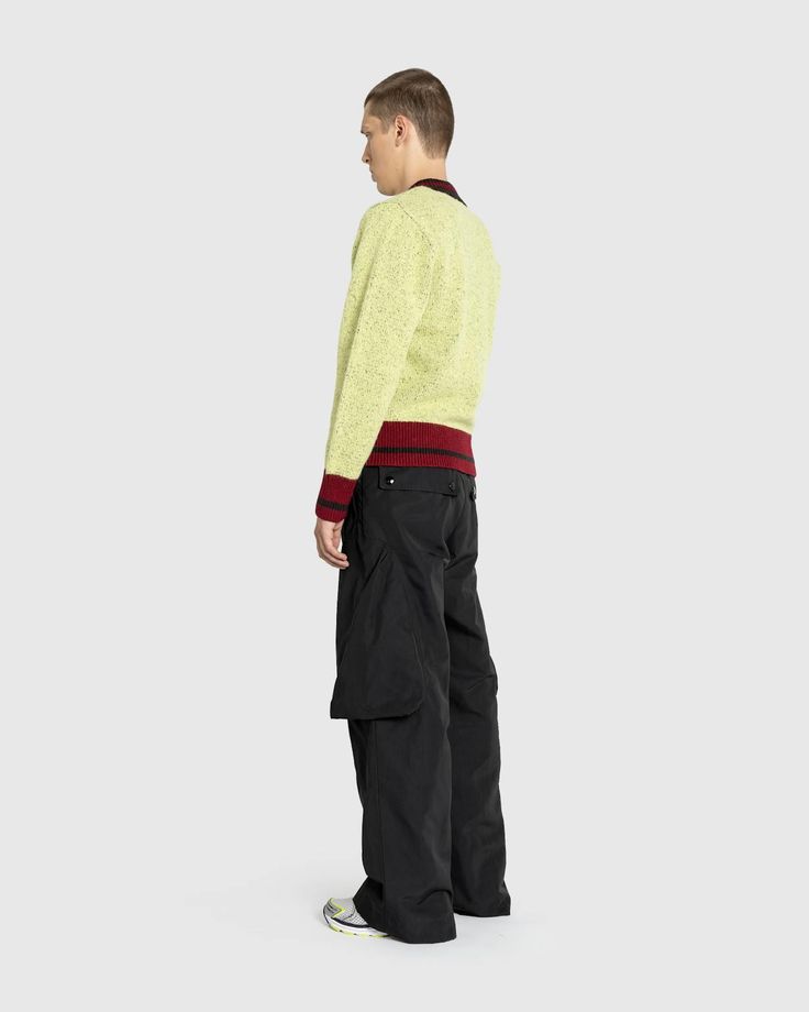 Dries van Noten – Moon Sweater Lime | Highsnobiety Shop Moon Sweater, Gustaf Westman, Van Accessories, Porter Yoshida, Hiking Sneakers, Wales Bonner, Dries Van Noten, Pant Shirt, Luxury Brand