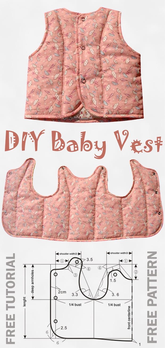 the instructions for how to make a baby vest