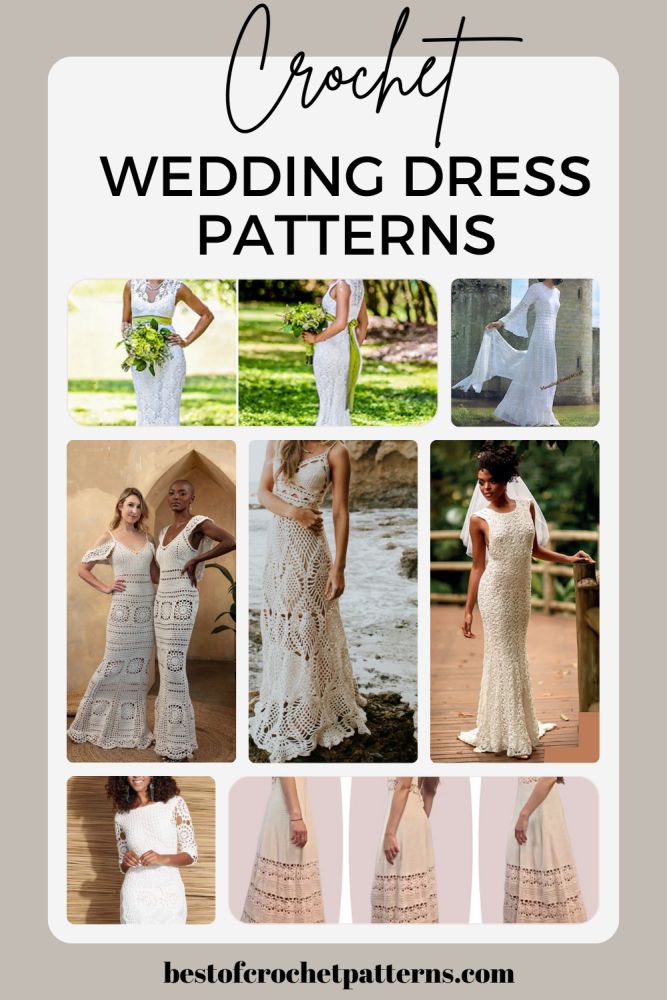 the crochet wedding dress patterns