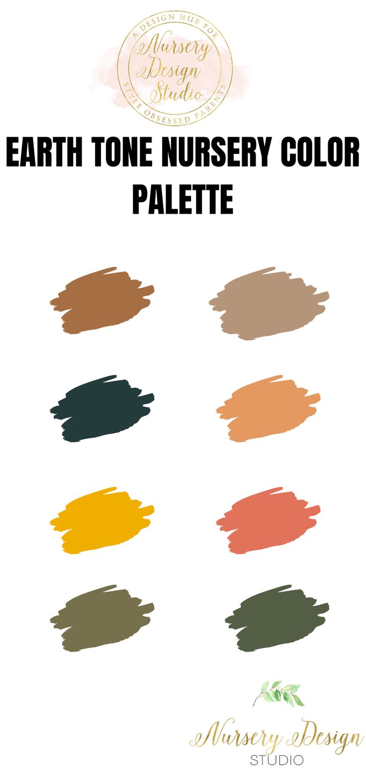 the earth tone nursery color palette