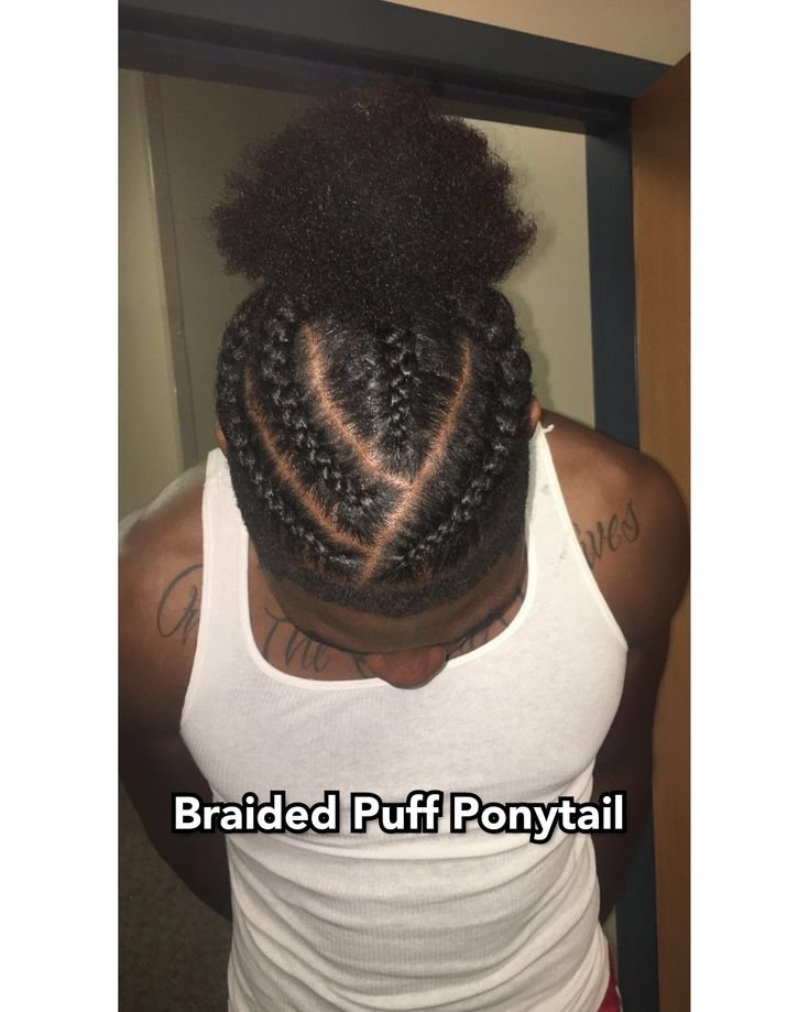 Men Braided Ponytail, Simple Mens Braids, Men Ponytail Hairstyles, Male Braids, Twist Ideas, Man Ponytail, Rasta Style, Braided Man Bun, Puff Ponytail