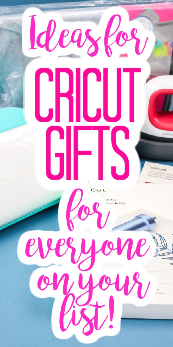 the words, ideas for circuit gifts for everyone on your list are in pink and white