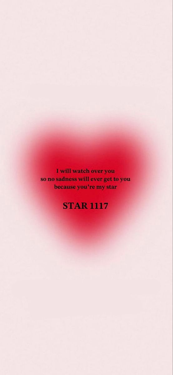 a red heart with the words i will watch over you