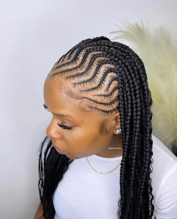 Big Cornrows Hairstyles, Natural Braid Styles, Big Cornrows, Cornrows Updo, Corn Rows, Cornrows Hairstyles, Braiding Hairstyles, Cornrows Braids For Black Women, Bob Braids Hairstyles