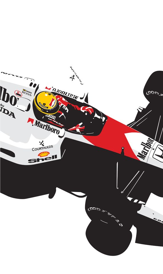 a red, white and black race car is shown in this graphic art style illustration