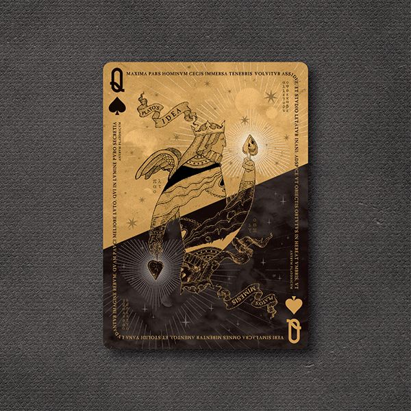 a playing card with an image of a bird on it