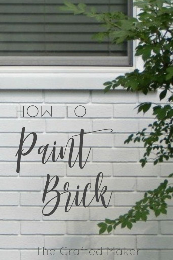 a brick wall with the words how to paint brick on it