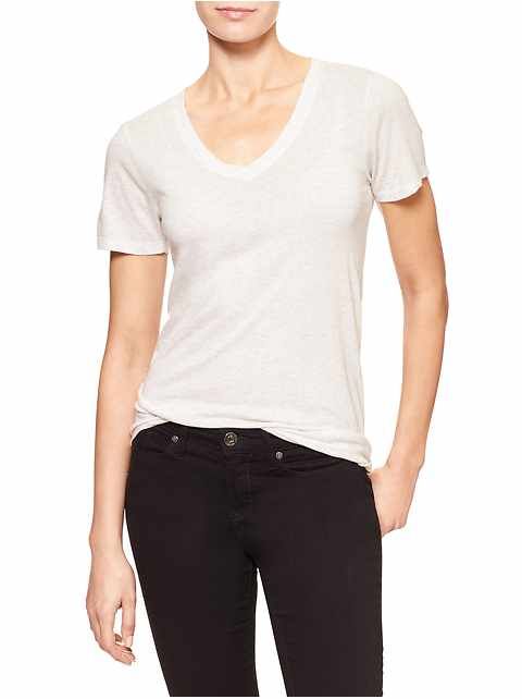 Basic white T White Fitted Top By Gap, Fitted White Gap Top, Basic Gap Crew Neck T-shirt, Gap Crew Neck T-shirt For Everyday, White Cotton Gap T-shirt, Capsule Wardrobe Basics, All Black Dresses, Grey Jeans, Wardrobe Basics