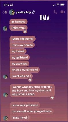 the text message is being displayed on an iphone screen, and it appears to be someone's girlfriend