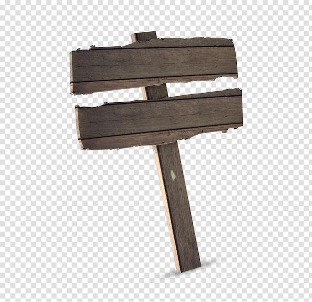 a wooden sign that is standing up on a white background