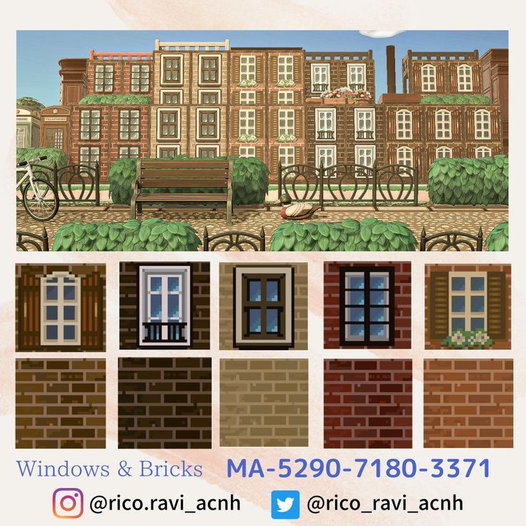 an advertisement for windows and bricks in the city