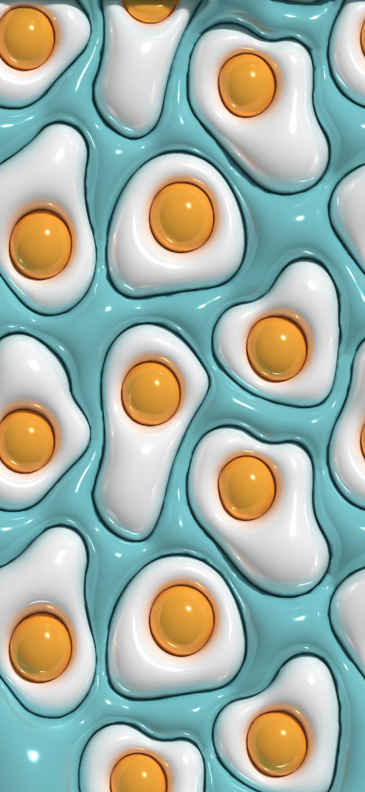 an image of some eggs in the shape of a pattern