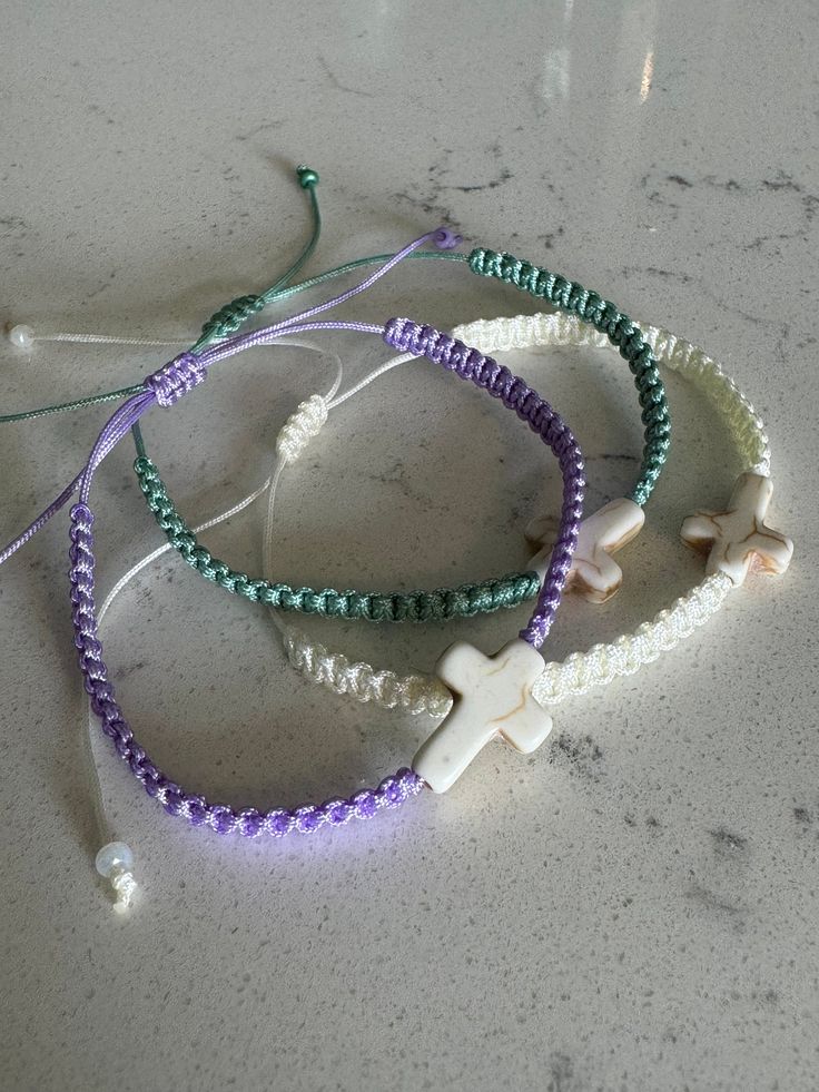 White Braided Bracelets With Adjustable Length, White Braided Nylon Cord Bracelet With Adjustable Length, White Braided Bracelet With Adjustable Length, White Nylon Cord Bracelets For Beach, White Nylon Cord Friendship Bracelets As Gift, Adjustable White Friendship Bracelets, White Braided Bracelets With Sliding Knot Nylon Cord, White Braided Beaded Bracelets As Gift, White Braided Bracelet With Sliding Knot Nylon Cord