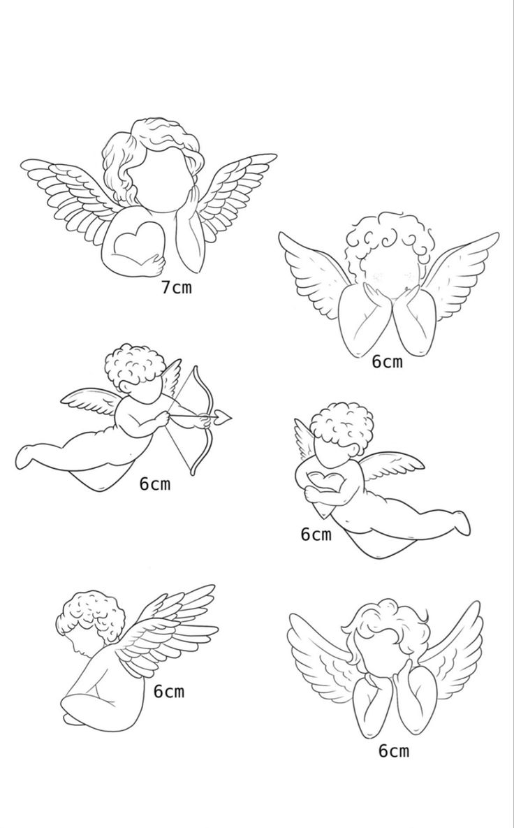 an image of angels coloring pages