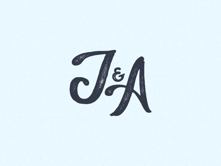 the letter j and a is written in black ink