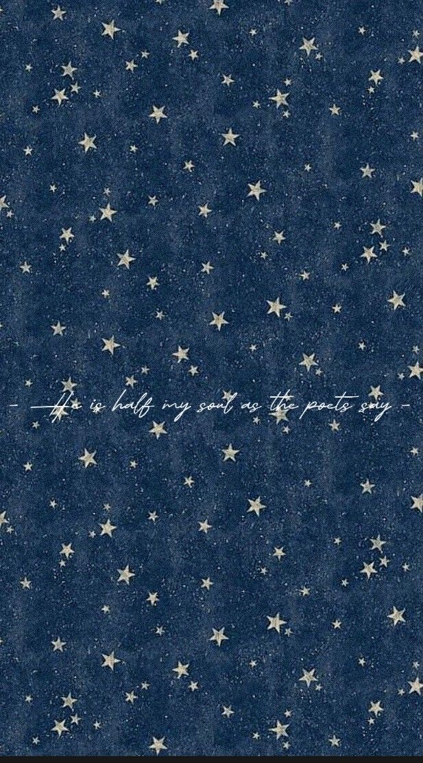 a blue background with white stars and the words, we may be in the stars