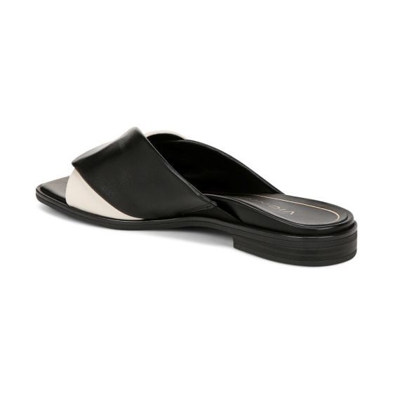 Miramar Slide Sandal Modern Slip-on Synthetic Slides, Modern Synthetic Slip-on Slides, Chic Square Toe Formal Slides, Elegant Flat Mules With Textured Footbed, Elegant Square Toe Summer Slides, Modern Synthetic Mules With Textured Footbed, Modern Open Toe Slides For Formal Occasions, Modern Mules With Textured Footbed For Spring, Modern Synthetic Mules With Flat Heel