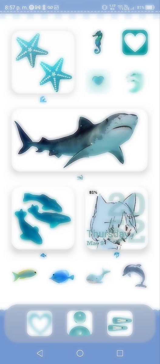 an image of different types of sea animals