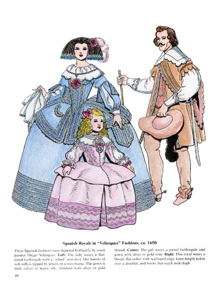 an illustration of two people dressed in historical clothing