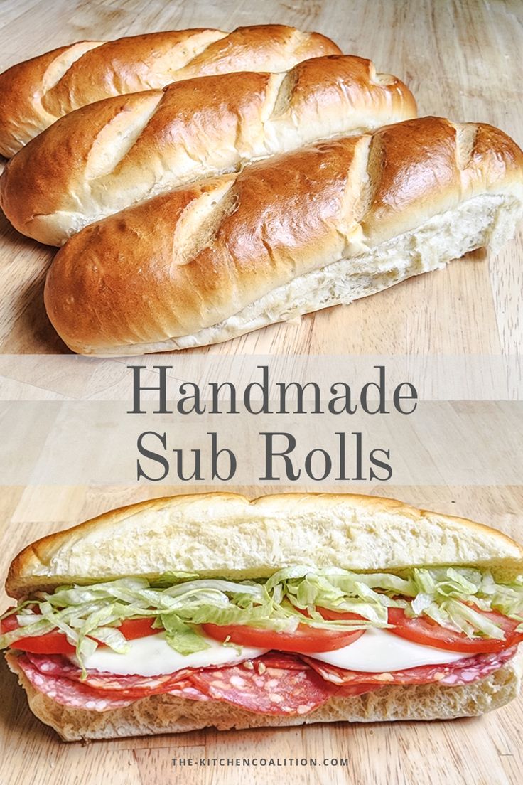 Sub rolls Recipe For Sandwich Bread, French Hoagie Rolls, Fresh Buns Recipe, Bread For Sandwiches Recipe, Bread Roll Recipes Homemade, Hero Rolls Recipe, Sub Buns Sandwiches, Brioche Hoagie Rolls, Buns For Sandwiches