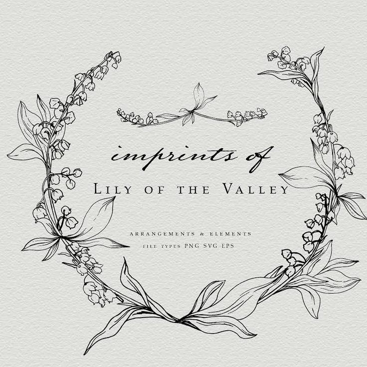 the cover art for an upcoming album, entitled by lily of the valley and other flowers