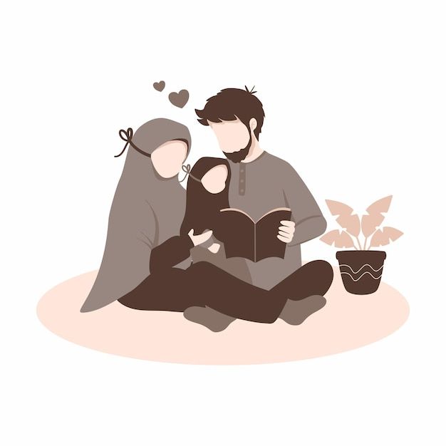 two people are sitting on the floor and reading books, one is wearing a bur