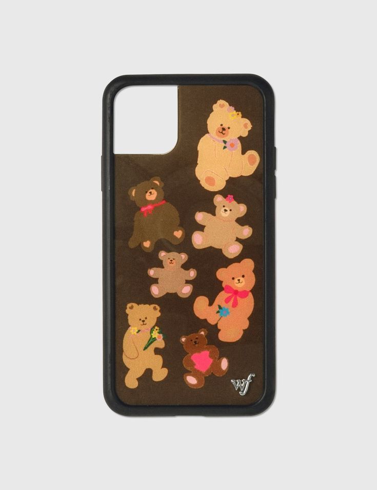 an iphone case with teddy bears on it