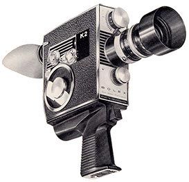 an old fashioned camera on a tripod with a lens attached to the back end