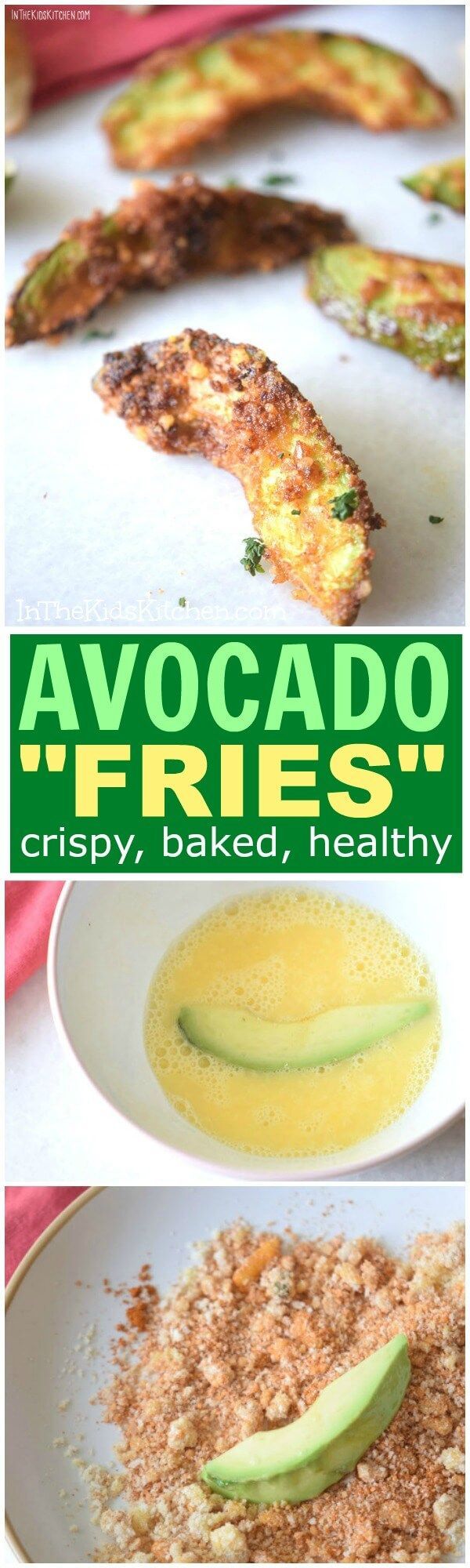 avocado fries crispy, baked, healthy