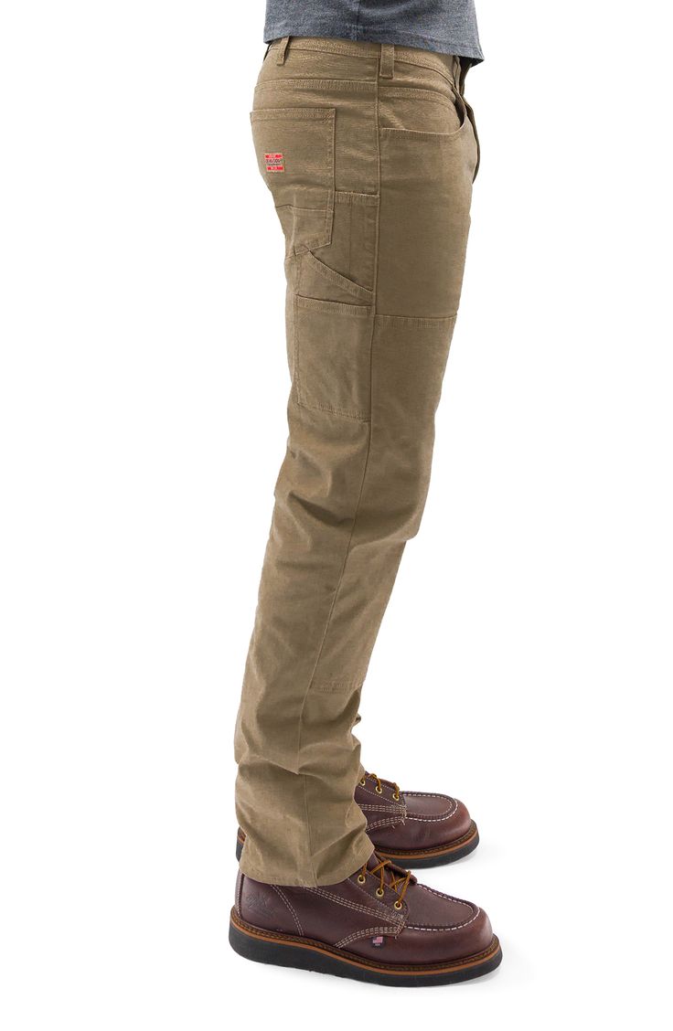 Both durable and soft, these carpenter pants made of breathable cotton sport a touch of stretch and a look that works hard across your casual wardrobe. 16" leg opening; 11" front rise Five-pocket style; tool pockets 98% cotton, 2% spandex Machine wash, tumble dry Imported Outdoor Cotton Jeans With Cargo Pockets, Outdoor Cotton Cargo Jeans, Khaki Cotton Bottoms For Outdoor, Outdoor Khaki Cotton Bottoms, Cotton Bottoms With Side Pockets For Outdoor Activities, Rugged Cotton Bottoms With Standard Cut Leg, Outdoor Cotton Cargo Jeans With Hip Pockets, Utility Cotton Jeans For Outdoor, Outdoor Cotton Work Pants With Cargo Pockets