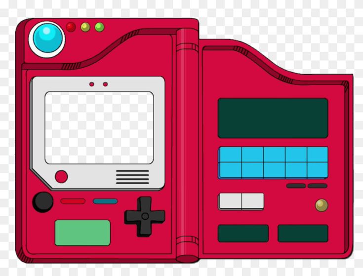 a red gameboy wallet with buttons and buttons on the front, which are attached to it