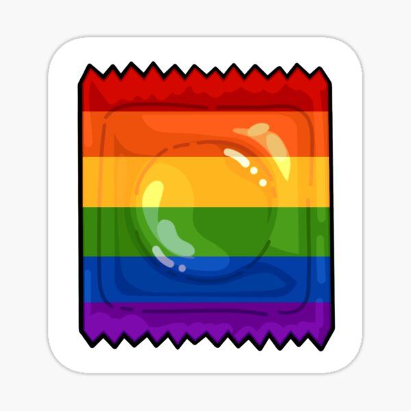 a rainbow colored sticker with the letter o in it's center and an image of