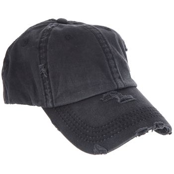 Can't decide between a high pony and a stylish cap? Now you don't have to! Black Ponytail Baseball Cap is a highly distressed canvas cap with an opening in the back to allow you to wear your hair in a high ponytail. Perfect for staying stylish while out in the sun, this trendy cap will coordinate with any outfit!     Details:   Content: 100% Cotton Trendy Distressed Black Baseball Cap, Trendy Washed Hats With Curved Bill, Trendy Washed Baseball Cap, Trendy Distressed Cotton Baseball Cap, Trendy Washed Snapback Hat, Trendy Washed Curved Bill Hats, Casual Distressed Cap, Black Distressed Hat With Curved Brim, Distressed Adjustable Baseball Cap For Spring