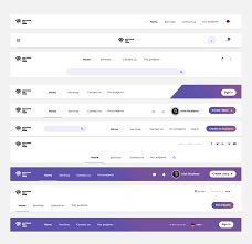 the user interface for an application with multiple screens and buttons, all in different colors