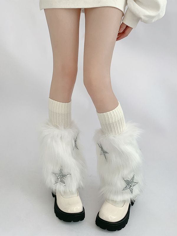 The price is for a pair of leg warmers only, others are not included.  Garment Size   	 		 			Size 			Free Size 		 		 			Full Length 			25 		 		 			Width 			28/44 White Thigh High Winter Bottoms, White Thigh High Bottoms For Winter, White Thigh-high Leg Warmers For Winter, White Thigh High Leg Warmers For Winter, Thigh High Leg Warmers For Winter Party, Thigh High Leg Warmers For Party In Winter, Party Knee-high Leg Warmers For Winter, White Winter Leg Warmers, White Mid-calf Leg Warmers For Winter