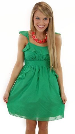 Lawn Party Dress, Green. SO many dresses, so not many places to wear them to justify their purchases. Damn. Flirty Cotton Mini Dress For Party, Elegant Sundress For Summer Parties And Spring, Flirty Dresses With Ruffled Straps For Garden Party, Cute Flowy Party Dress, Cute Summer Mini Dress With Ruffled Straps, Flirty Cotton Dress For Vacation, Flirty Cotton Vacation Dress, Green Ruffled Straps Sundress For Summer, Elegant Sundress For Summer Parties