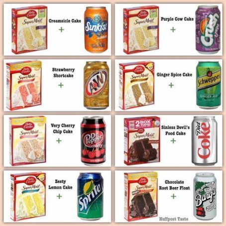 an image of canned foods labeled in different flavors and flavors for each type of food