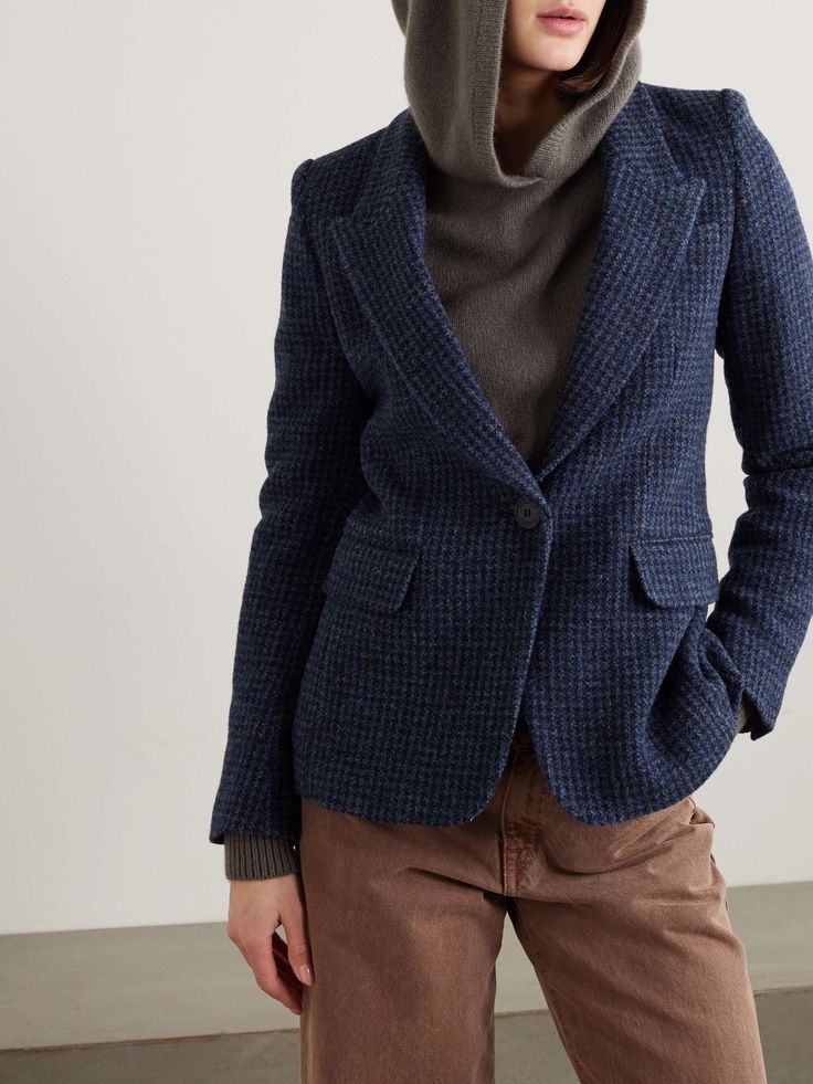 Houndstooth Pattern, Plaid Blazer, Tailored Pants, Wool Blazer, Mr Porter, Net A Porter, Single Breasted, Porter, Plaid