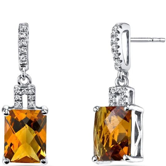 Enjoy the look of expensive jewelry with this 14 Karat White Gold Citrine Earrings without breaking the bank. Prices are always factory direct. Style E18824 Jewelry Questions, Citrine Jewelry, Citrine Earrings, Classic Earrings, Expensive Jewelry, Natural Citrine, Citrine Gemstone, Fine Jewellery Earrings, White Topaz