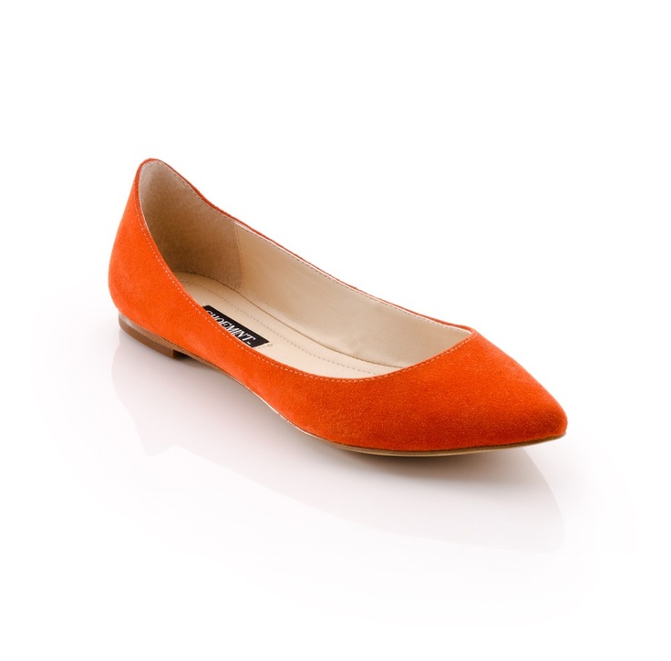 Christina - ShoeMint Sore Heels, Best Walking Shoes For Women, Walking Shoes For Women, 1940s Shoes, Orange Flats, High Arches, Pointy Flats, Best Walking Shoes, Orange Shoes