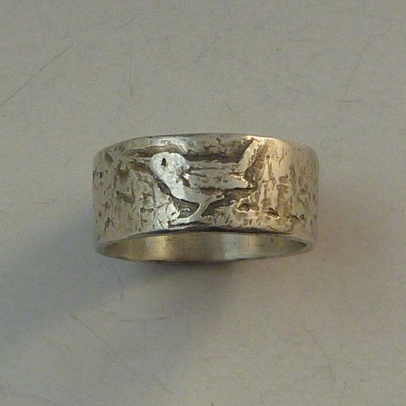 A bird for me Birds Jewelry, Silver Bird Ring, Bird Ring, Bird Rings, Silver Bird, Bird Jewelry, Ring Sizer, Wren, Bird Feathers