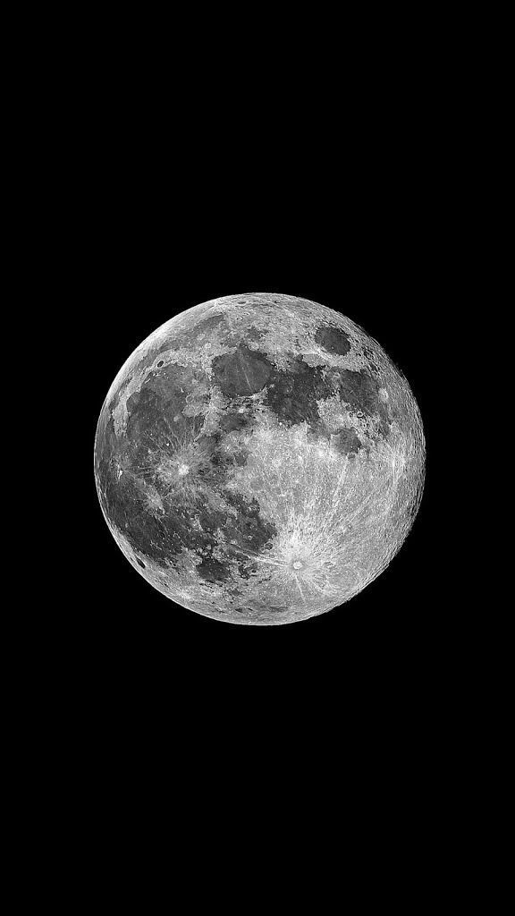 the full moon is seen in the dark sky