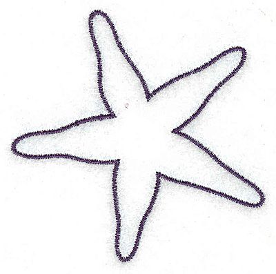 a drawing of a starfish on a white background