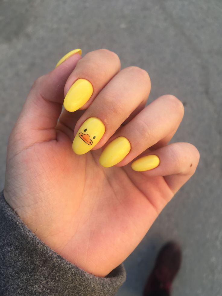 Acrylic Nails Yellow, Animal Nail Designs, Animal Print Nails Art, Yellow Nail Art, Yellow Nails Design, Animal Nail Art, Duck Nails, Subtle Nails, Beauty Nails Design