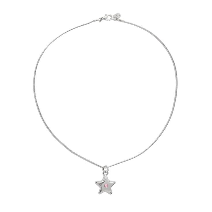 Stargirl '23 collection. Silver star pendant necklace with a dainty pink gemstone. Gemini Jewels offers unisex jewelry for girls and guys, from pearl necklaces to silver chains to signet rings. All our jewelry is handmade from quality material, Nickel and Lead free and safe for sensitive skin. Good Necklace Silver, Luxury Silver Necklace With Star Charm, Ur My Lucky Star Necklace, Affordable Silver Star Charm Necklace, Cheap Silver Necklaces With Star Charm, Cheap Silver Star Necklace, Silver Necklaces Stars, Cheap Star-shaped Beaded Necklaces For Gifts, Silver Necklaces Simple Star